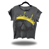ADJUST FADED BLACK MUSCLE OVERSIZED TEE