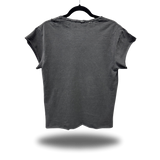 LONE WOLF FADED BLACK OVERSIZED MUSCLE TEE
