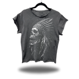CHIEF FADED BLACK MUSCLE OVERSIZED TEE