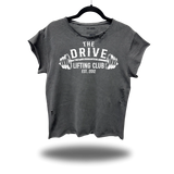 LIFTING CLUB FADED BLACK MUSCLE OVERSIZED TEE