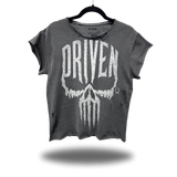 DRIVEN SKULL FADED BLACK MUSCLE OVERSIZED TEE