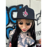 FU CANCER BLACK FLAT BILL HAT