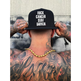 STAY DRIVEN BLACK FLAT BILL HAT