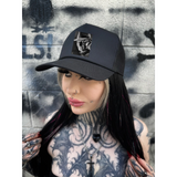 FREDDY CURVED BILL BLACK HAT