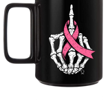 FU CANCER BLACK COFFEE MUG