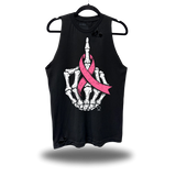 FU CANCER ROAD RASH BLACK TANK TOP