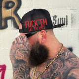 LET 'EM HATE RED SIDE STYLE BLACK CAMO HAT