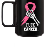 RIBBON BLACK COFFEE MUG