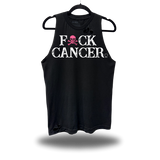 FUCK CANCER ROAD RASH BLACK TANK TOP