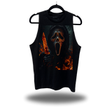 GHOSTFACE BURNING CLASSIC BLACK TANK TOP