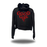 GOOD GIRL CROP HOODIE
