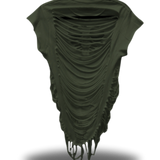 ROAD RASH HEART BEACH VIBES MILITARY GREEN TEE