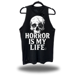 HORROR IS MY LIFE ROAD RASH BLACK TANK TOP