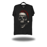 HAUNTED SANTA SKULL BLACK CLASSIC TEE
