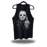 FU JASON ROAD RASH BLACK TANK TOP