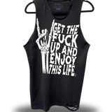 ENJOY LIFE - ROAD RASH BLACK TANK TOP