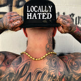 LOCALLY HATED BLACK CAMO FLAT BILL HAT
