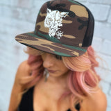 LONE WOLF GREEN CAMO HAT
