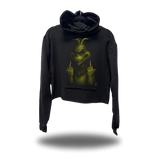 FU MEAN ONE BLACK CROP HOODIE