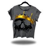 ADJUST FADED BLACK MUSCLE OVERSIZED TEE