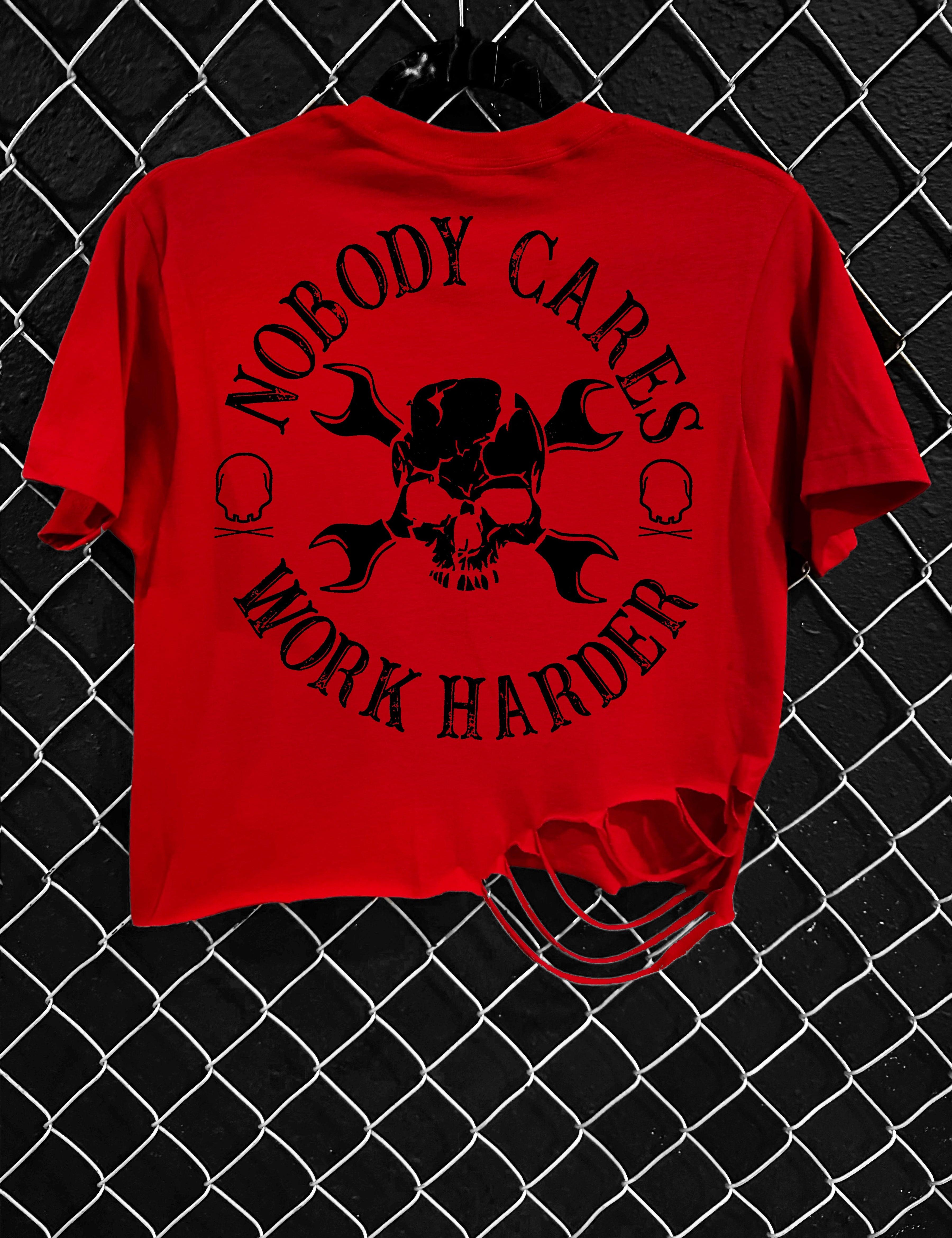 NOBODY CARES CROP TOP - The Drive Clothing