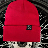 NOBODY CARES RED BEANIE - The Drive Clothing