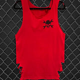 NOBODY CARES RED TANK TOP - The Drive Clothing
