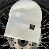 NOBODY CARES WHITE BEANIE - The Drive Clothing