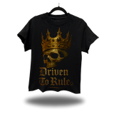 DRIVEN TO RULE BLACK ROAD RASH OVERSIZED TEE