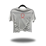 ROAD RASH WHITE CROP TOP