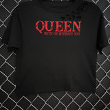 QUEEN CROP TOP - The Drive Clothing