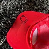 RAISING HELL CURVED BILL RED HAT - The Drive Clothing