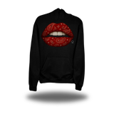 RED PAISLEY LIPS HOODIE