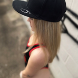 SINNER BY CHOICE - SIDE STYLE BLACK COTTON FLAT BILL HAT