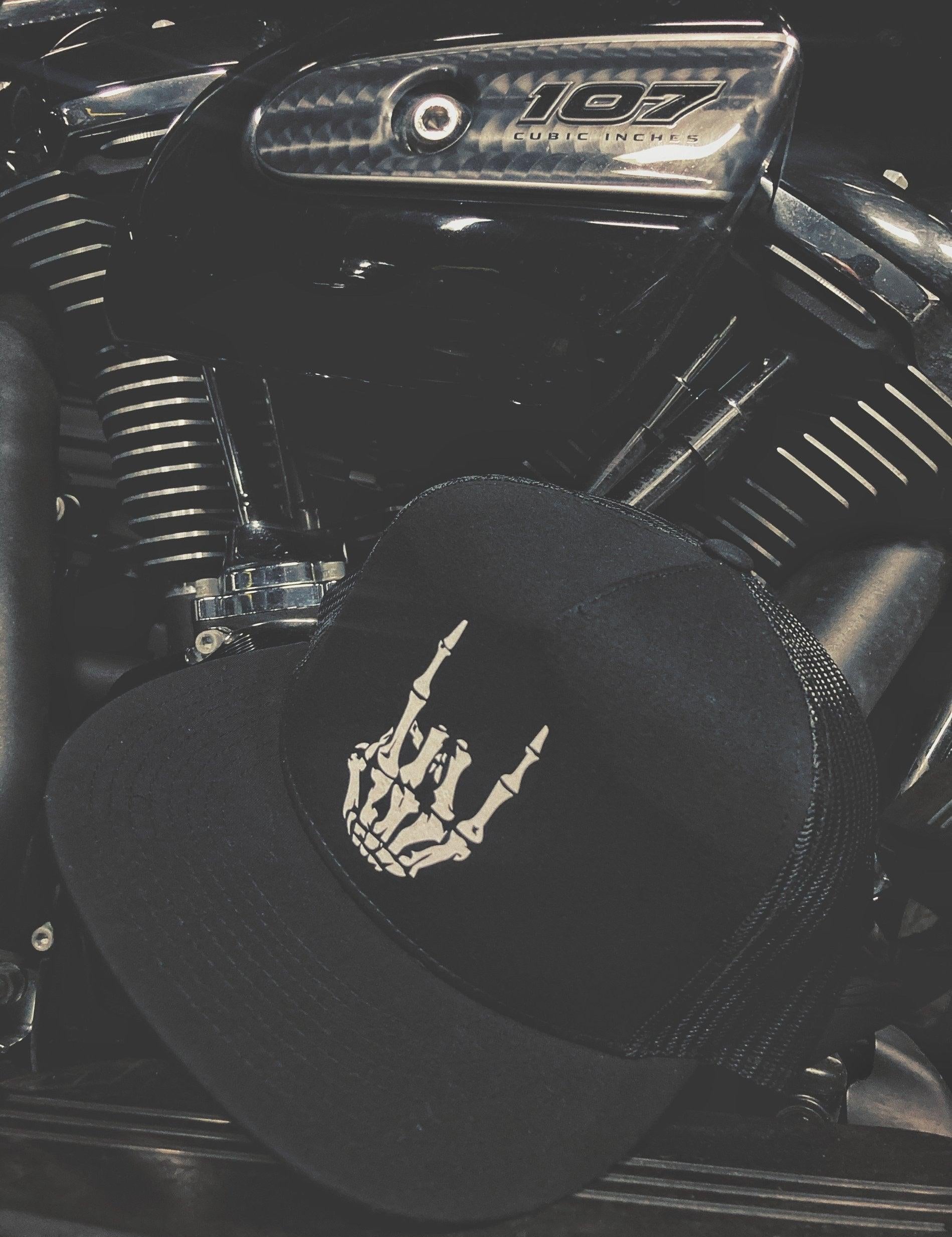 ROCKNROLL BLACK HAT - The Drive Clothing
