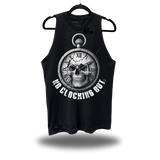 NO CLOCKING OUT ROAD RASH BLACK TANK TOP