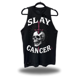 SLAY CANCER ROAD RASH BLACK TANK TOP