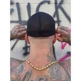 NOBODY CARES BLACK ON BLACK FLEXFIT HAT