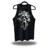 SMOKE GHOST FACE ROAD RASH BLACK TANK TOP