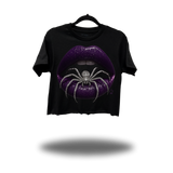 SPIDER LIPS CROP TOP