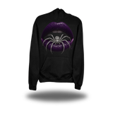 SPIDER LIPS BLACK HOODIE
