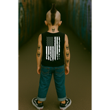 AMERICAN FLAG & SKULL TANK TOP - YOUTH