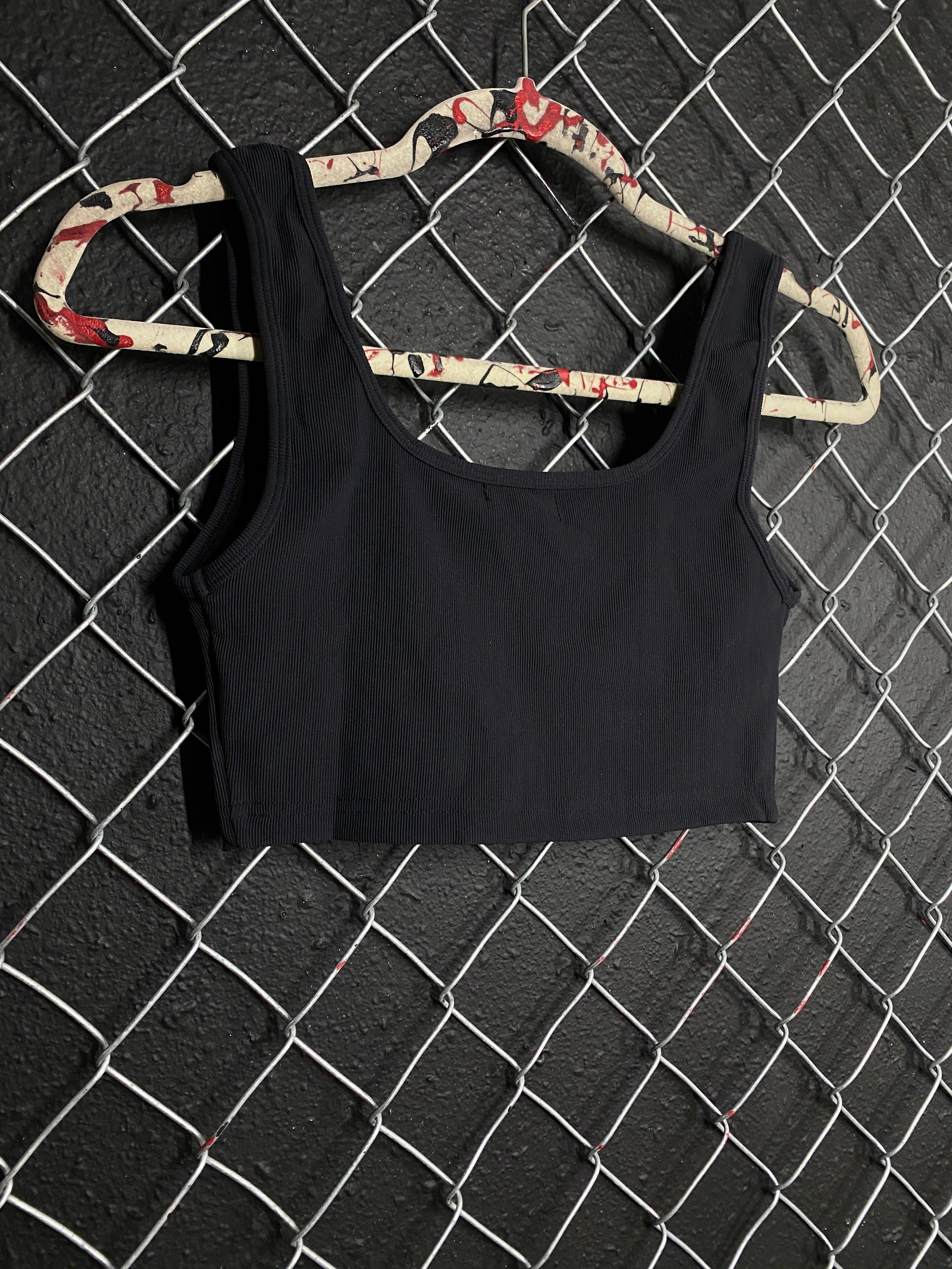 TDC BLACK CROP TOP - The Drive Clothing