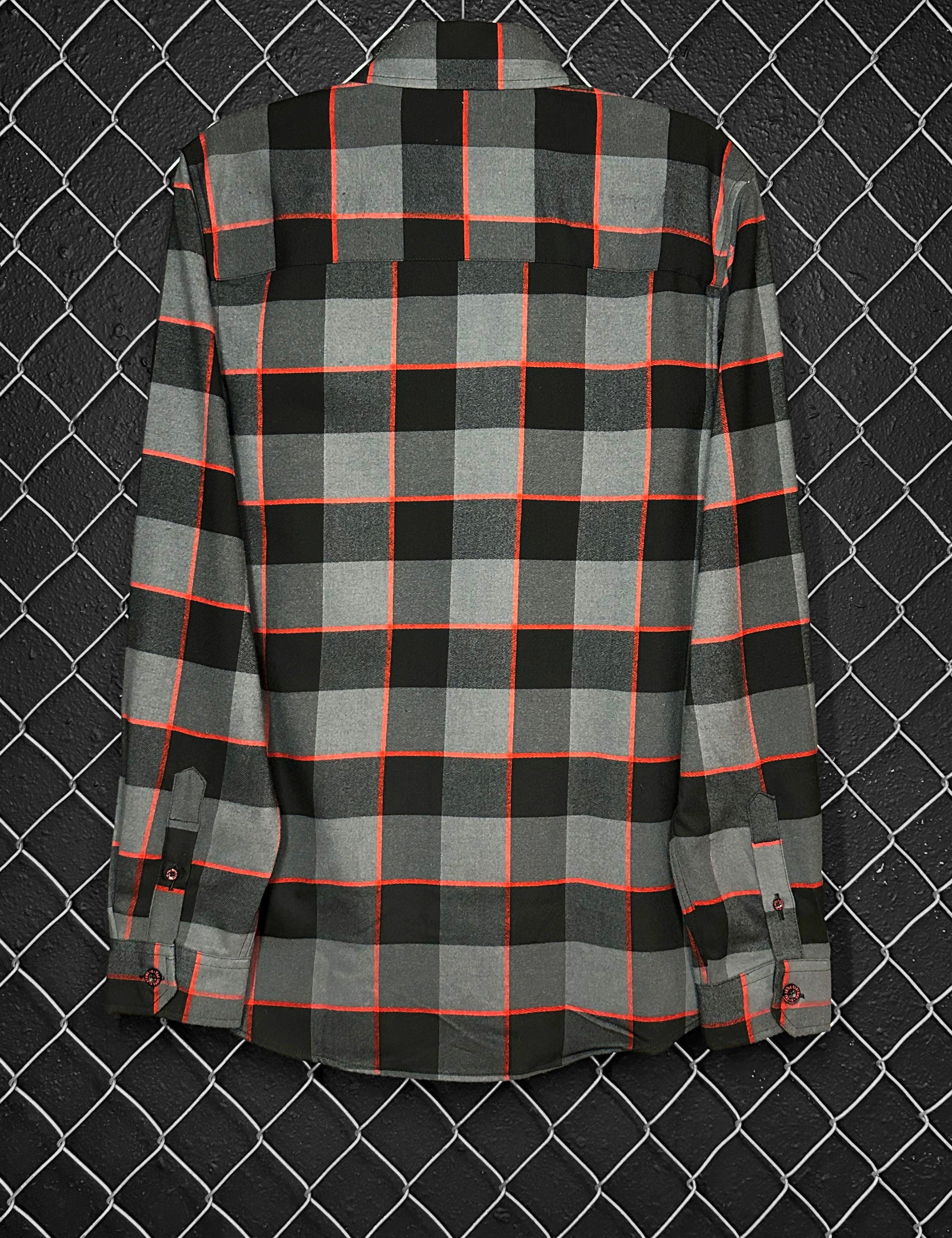 TDC BLACK/GREY/RED FLANNEL - The Drive Clothing