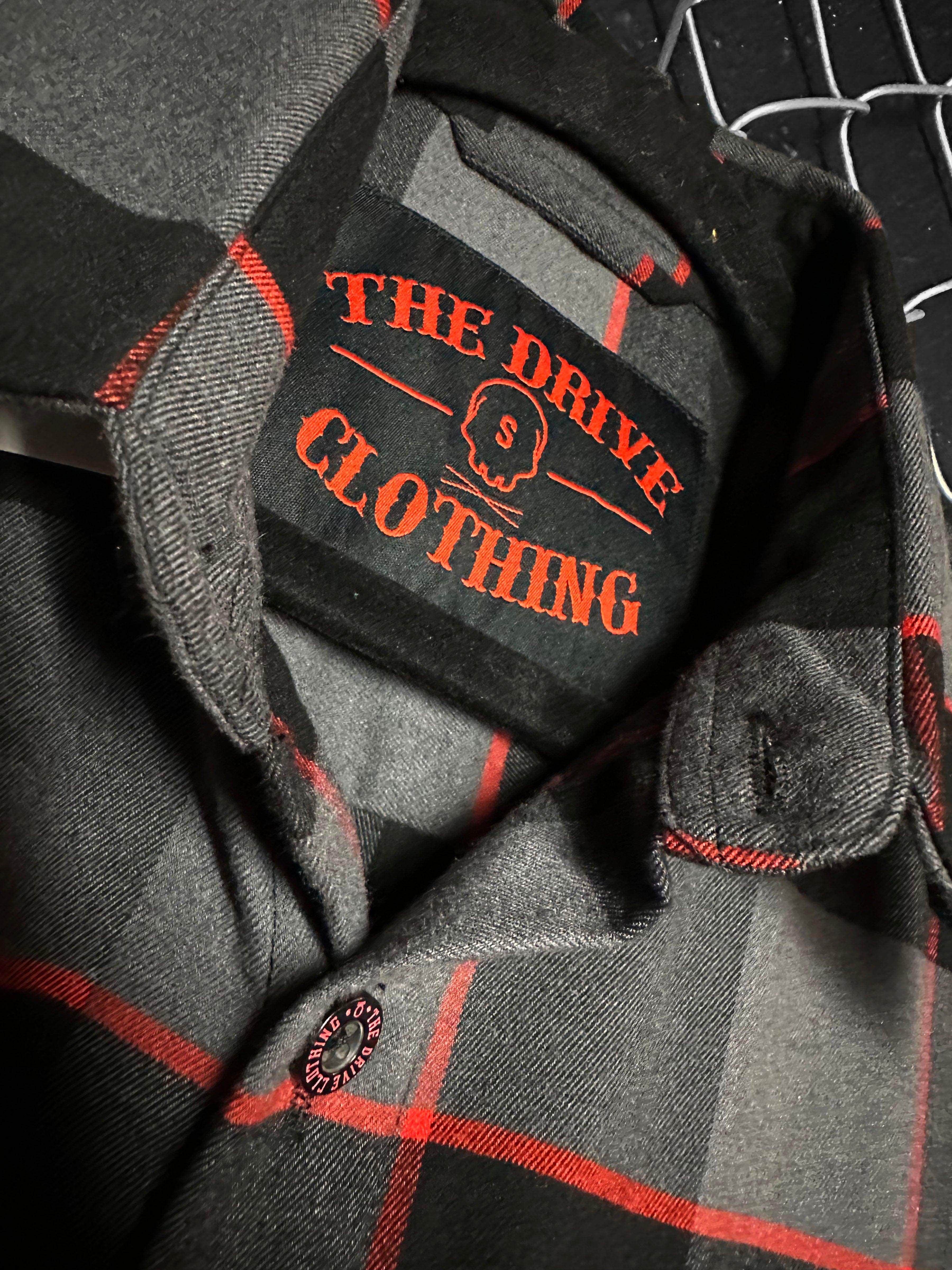 TDC BLACK/GREY/RED FLANNEL - The Drive Clothing