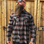 TDC BLACK/GREY/RED FLANNEL - The Drive Clothing