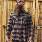 TDC BLACK/GREY/RED FLANNEL - The Drive Clothing