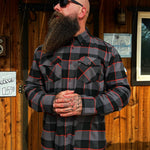 TDC BLACK/GREY/RED FLANNEL - The Drive Clothing