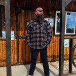 TDC BLACK/GREY/RED FLANNEL - The Drive Clothing