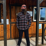 TDC BLACK/GREY/RED FLANNEL - The Drive Clothing